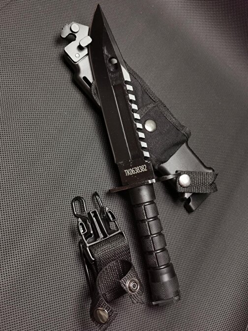 Alsepeteavm M9 Boyanet 32 Cm Siyah Avcı Kamp Bıçağı