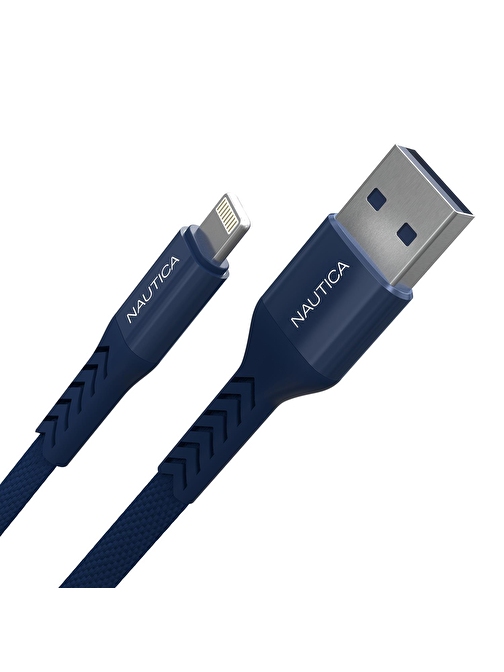 Nautica Apple C40 12W Lightning to USB-A Hızlı Şarj Data Kablosu 2.1 m Navy