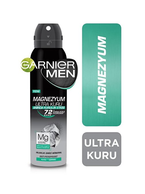 Men Magnezyum Ultra Kuru Sprey Deodorant
