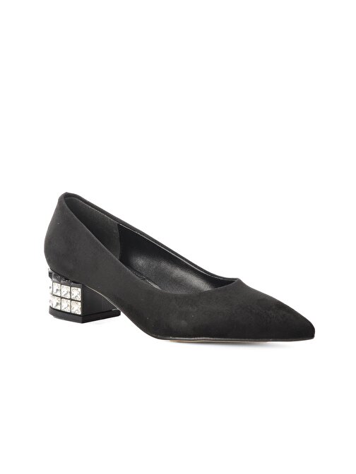 Pierre Cardin Pc-51198 Siyah Süet Kadın Topuklu Ayakkabı