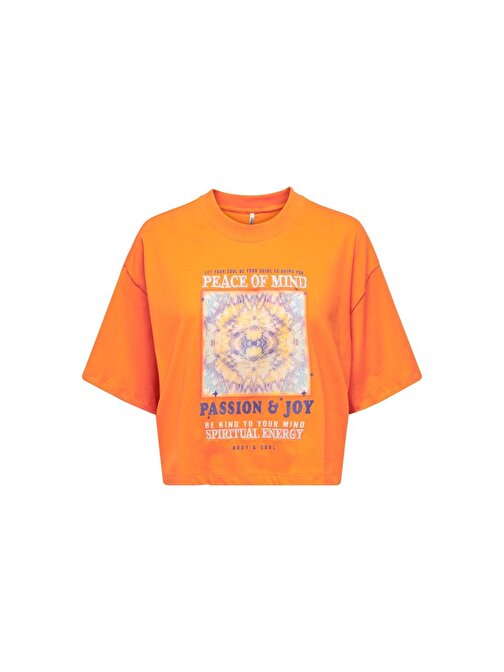 Only Turuncu Kadın T-Shirt 15290576