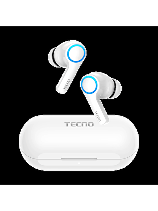 Tecno Hıpods-H3 Kablosuz Silikonlu Kulak İçi Bluetooth Kulaklık Beyaz