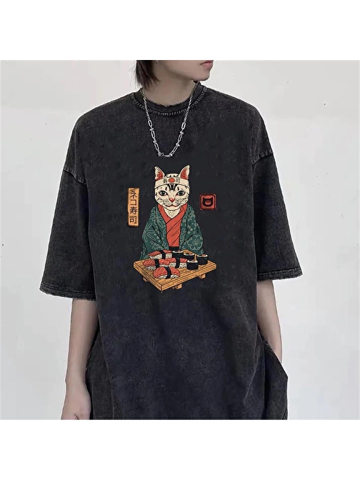 Baskılı Unisex Oversize T-shirt