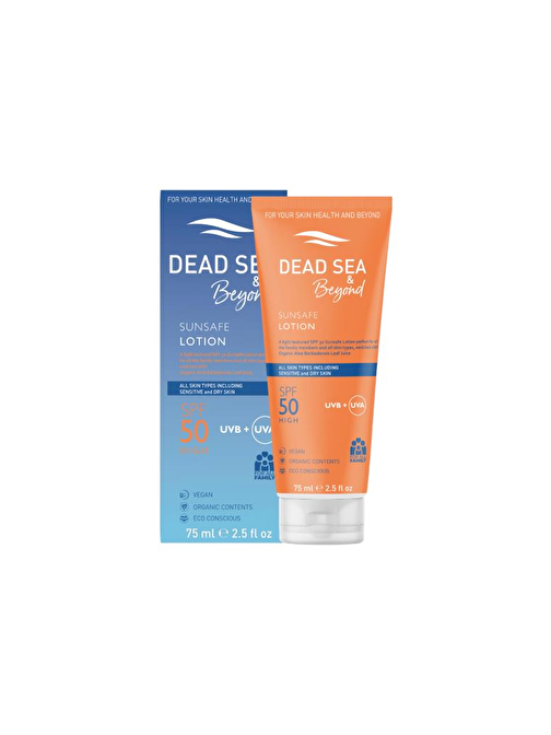 Dead Sea & Beyond Sunsafe Lotion Spf50 75 ml