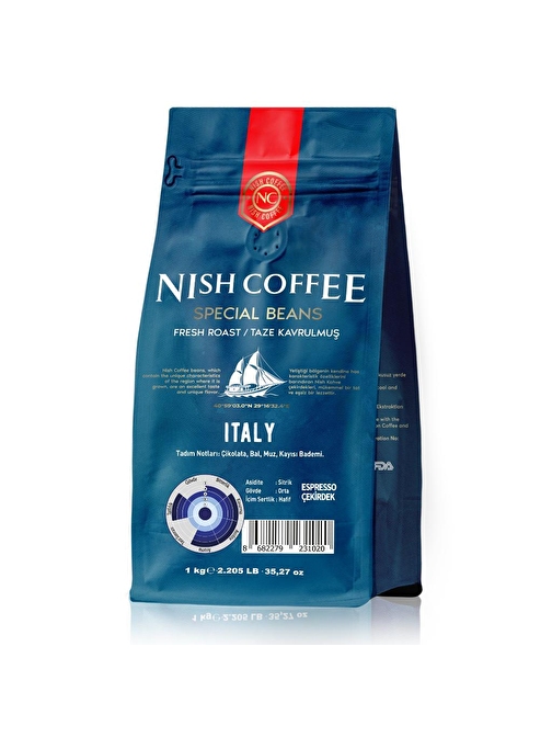 Nish Espresso Italy Kahve 1 Kg