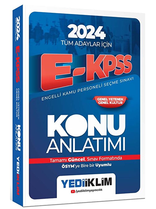 Yediiklim Yayınları Yediiklim Yayınları 2024 EKPSS Tüm Adaylar İçin Konu Anlatımı