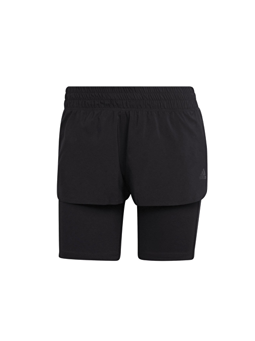 Adidas Ri 3B 2İn1Short Kadın Koşu Şortu H57754 Siyah