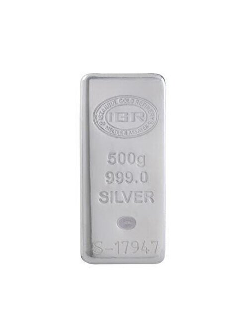 İAR AgaKulche İAR 500 Gram Külçe Gümüş 999.0 Saflıkta
