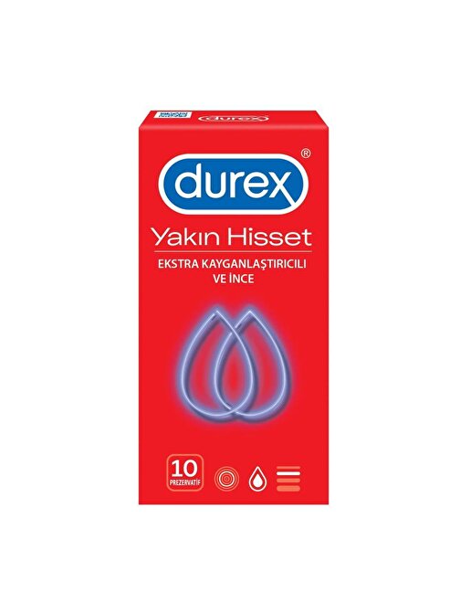 Durex Rezervuar Uçlu Kayganlaştırıcı İnce 10'lu  Prezervatif