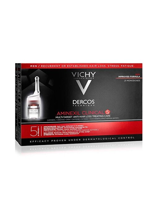 Vichy Dercos Aminexil Clinical 5 Erkekler İçin Pro Vitamin Serum 6 ml 21 Adet