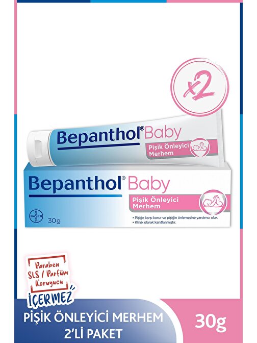 Bepanthol Baby Pişik Önleyici Merhem 30 gr 2'li Paket
