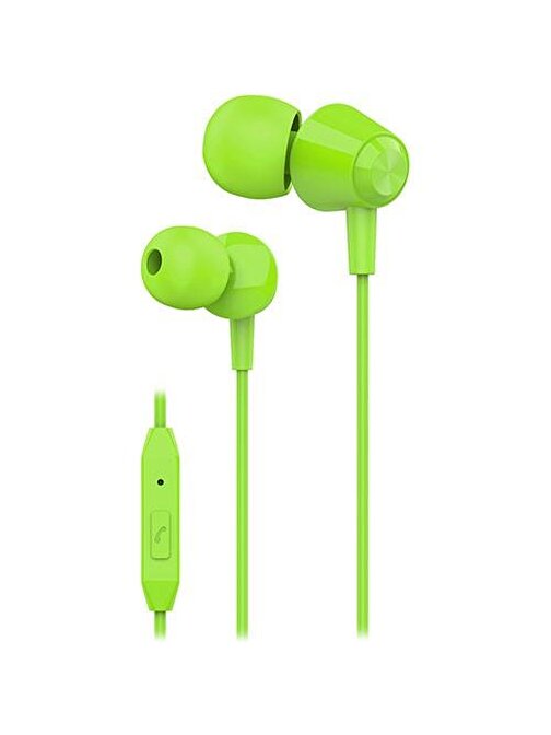 S-Link Sl-Ku160 Mobil Uyumlu Kulak İçi Mikrofonlu Kulaklık Yeşil