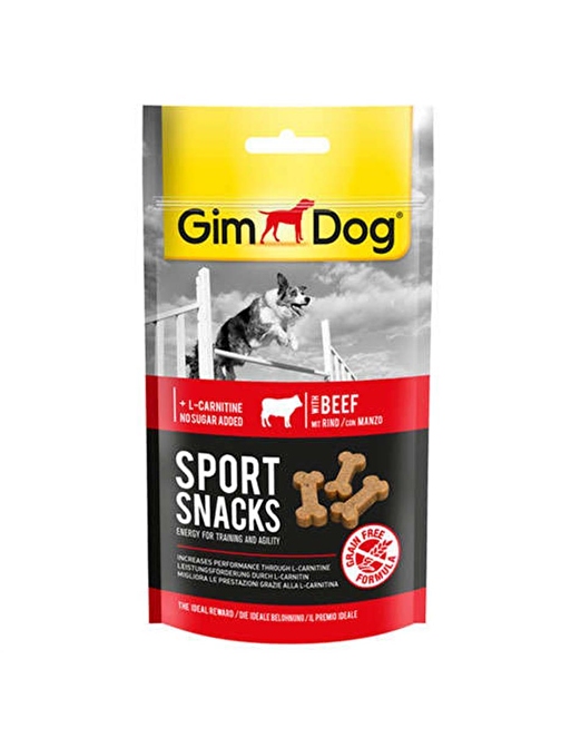 Gimdog Sportsnacks Beef - Sığır Etli Ödül Tableti 60 gr