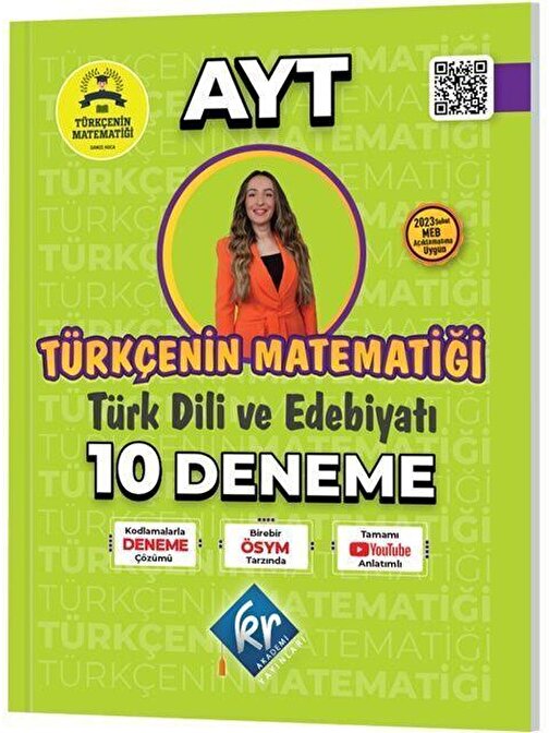 KR Akademi Yayınları Gamze Hoca Türkçenin Matematiği AYT Türk Dili ve Edebiyatı 10 Deneme KR Akademi