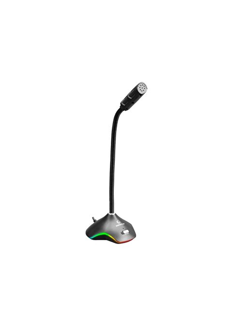 Rampage RMX-M7 Python RGB Ledli USB Kablolu Masaüstü Oyuncu Mikrofon Siyah