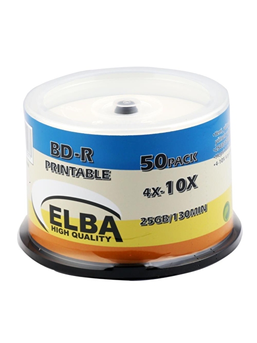 Elba Blu-Ray BD-R 52x 700 MB CD 50'li