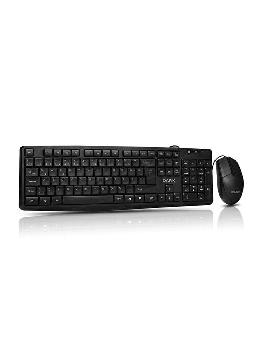 Dark DK-AC-KM1050 Türkçe Q Kablolu Klavye Optik Mouse Seti