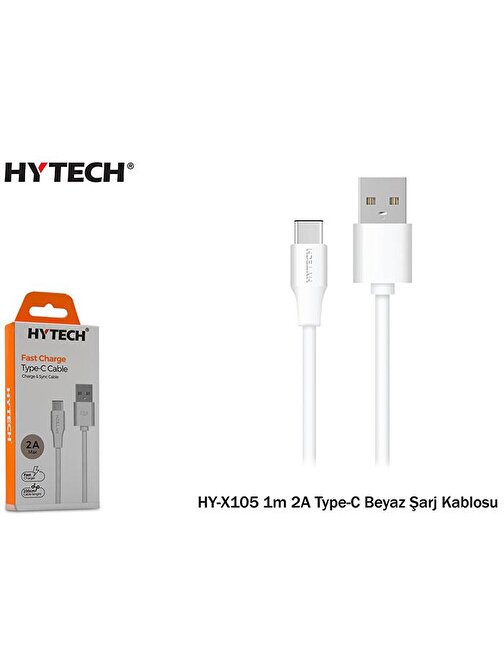 Hytech Universal HY-X105 Type-C Hızlı Şarj Kablosu 1 m Siyah