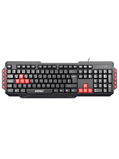 EVEREST KB-G7 Türkçe Q Kablolu Siyah Gaming Klavye