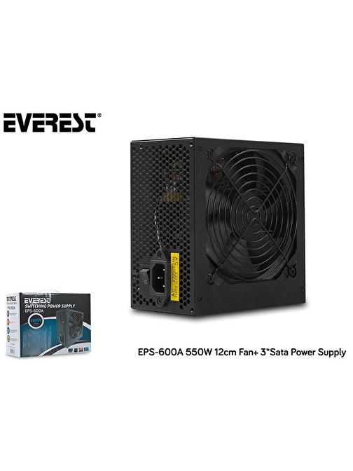 Everest EPS-600A 120 mm Alüminyum Soğutucu Fan