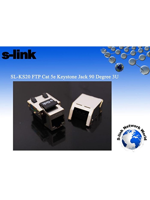 S-Link Sl-Ks20 Ftp Cat5E Kestone Jack3U 90 Dek