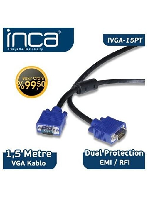 Inca Ivga-15Pt 1,5Mt Vga Kablo