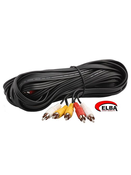 Elba C0659 3Rca-3Rca Stereo 10Mt Kablo