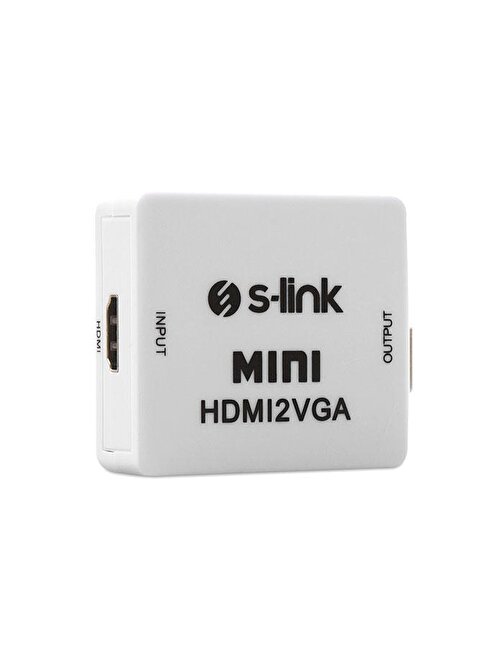 S-Link Sl-Hvc10 Hdmı To Vga + Audio Çevirici