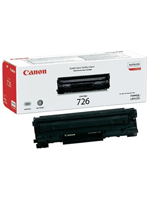 Canon CRG-726 LBP6230 Uyumlu Doldurmalı Orjinal Siyah Toner 2.100 Sayfa