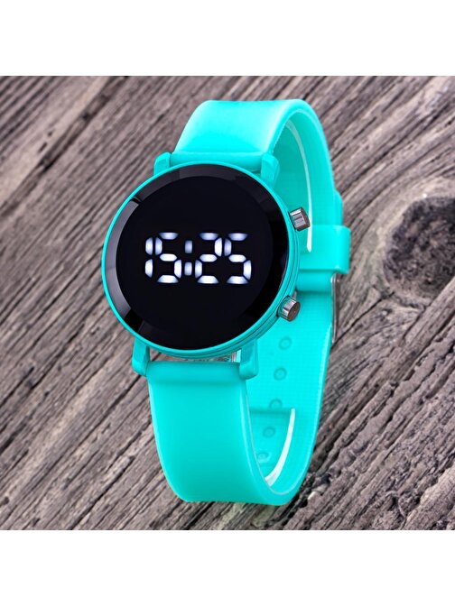 Mint Yeşil Dijital Led Çocuk Saati Kız/erkek Hediye Bileklik Saat ST-304311
