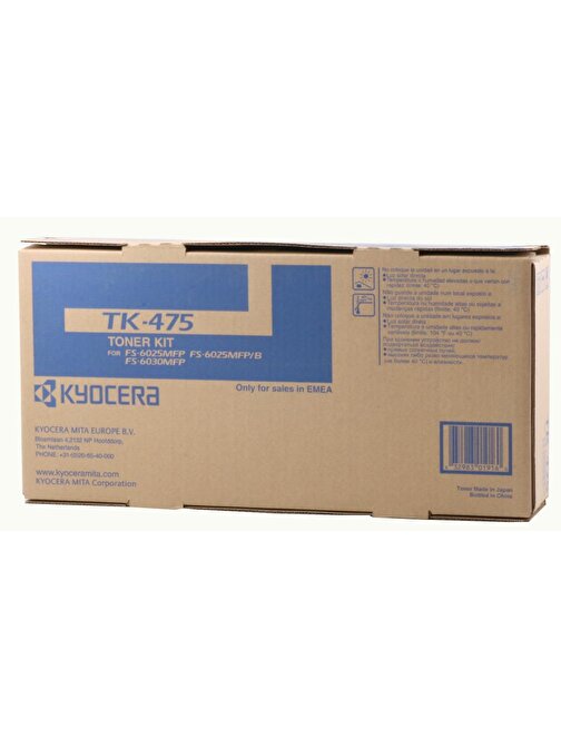 Kyocera TK-475 FS-6025-6030-6525-6530 Uyumlu Doldurmalı Muadil Siyah Toner 15.000 Sayfa