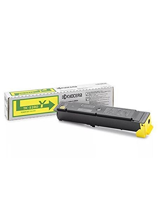 Kyocera TK-5280Y Ecosys M6235CİDN-6635CİDN P6235CDN Uyumlu Doldurmalı Orjinal Sarı Toner 6.000 Sayfa