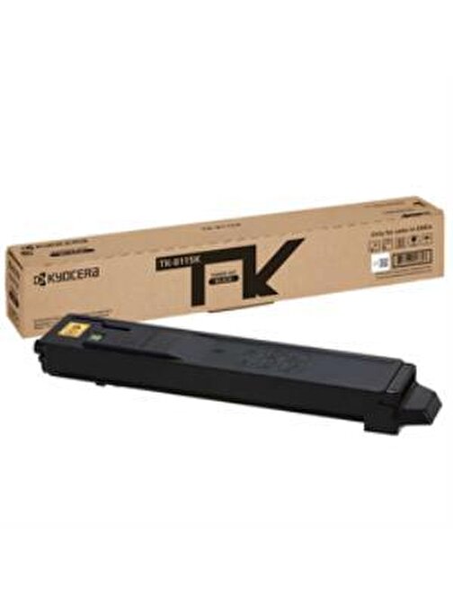 Kyocera TK-8115K M8124CİDN-M8130CİDN Uyumlu Doldurmalı Orjinal Siyah Toner 12.000 Sayfa