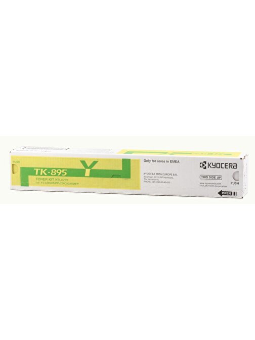 Kyocera Tk-895Y Fs-C8020-8025-8520-8525 Yellow Sarı Orjinal Fotokopi Toneri 6.000 Sayfa