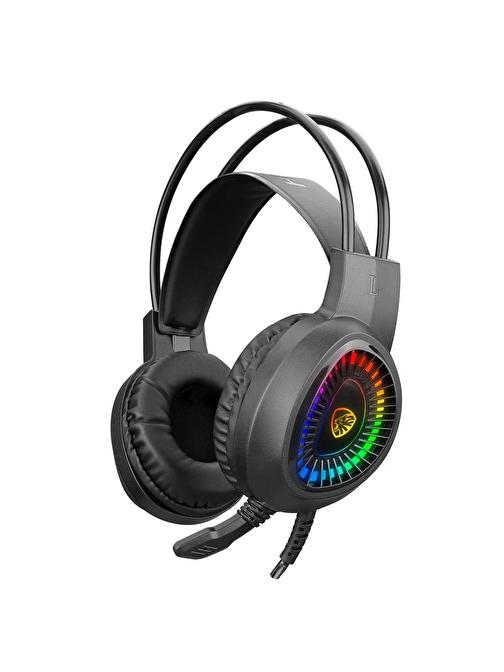 Hytech Hy-G3 Eagle Siyah 7.1 Usb Surround Rgb Ledli Gaming Oyuncu Mikrofonlu Kulaklık