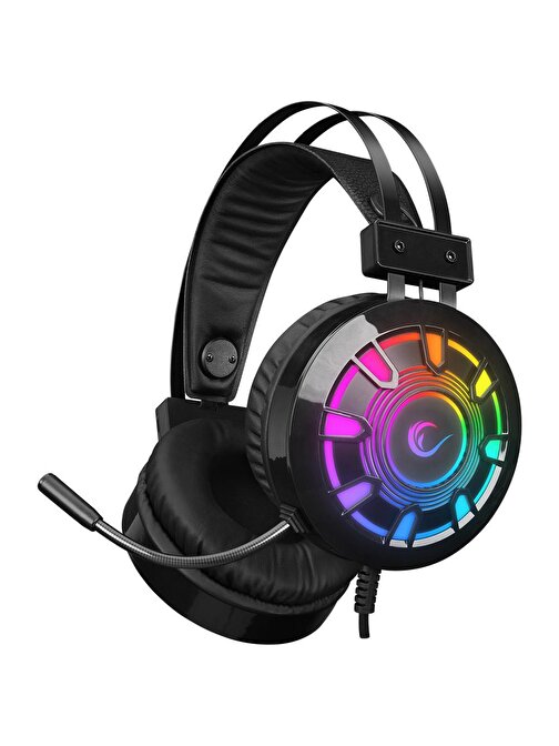 Rampage Rm-K59 X-Chaın Siyah Usb 7.1 Rainbow Ledli Gaming Mikrofonlu Oyuncu Kulaklığı