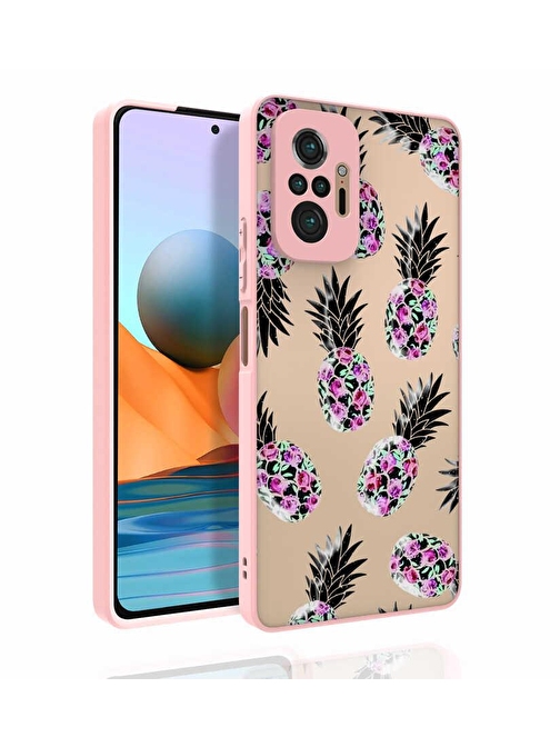 Teleplus Xiaomi Redmi Note 10 Pro Kılıf Kamera Korumalı Desenli Nora Silikon