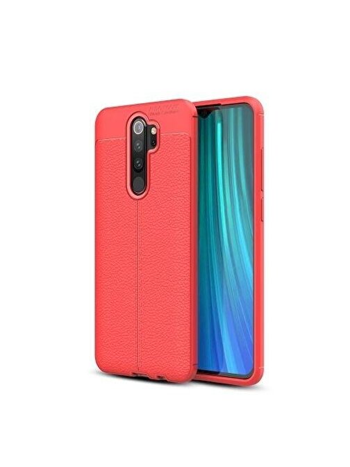 Teleplus Xiaomi Redmi Note 8 Pro Kılıf Deri Dokulu Silikon