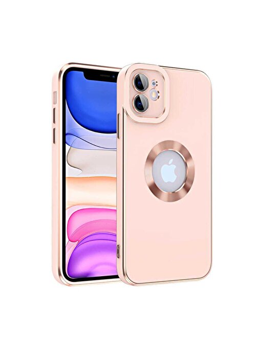 Teleplus iPhone 11 Kılıf Kamera Korumalı Kongo Plating Lazer Silikon