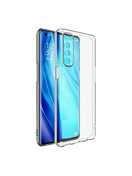 Teleplus Oppo Reno4 Pro Kılıf Lüks Kamera Korumalı Silikon