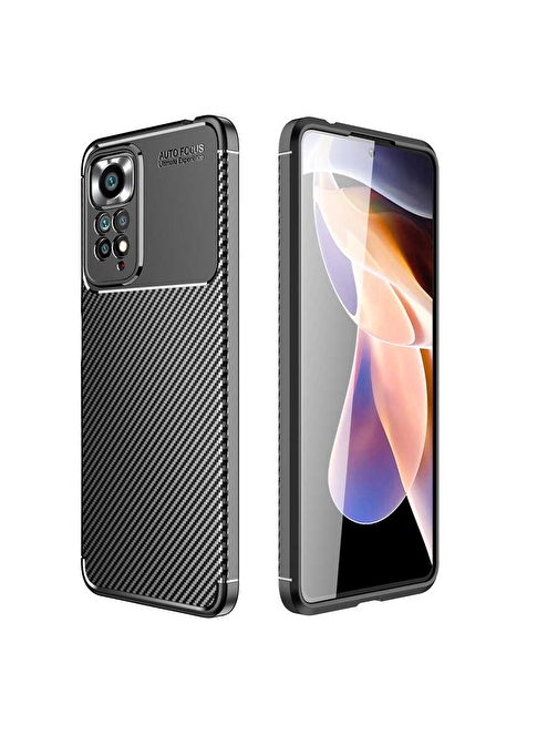 Teleplus Xiaomi Redmi Note 11s Global Kılıf Kamera Korumalı Negro Silikon