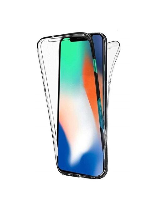 Teleplus iPhone XS Max Kılıf (Plus) 360 Ön Arka Silikon