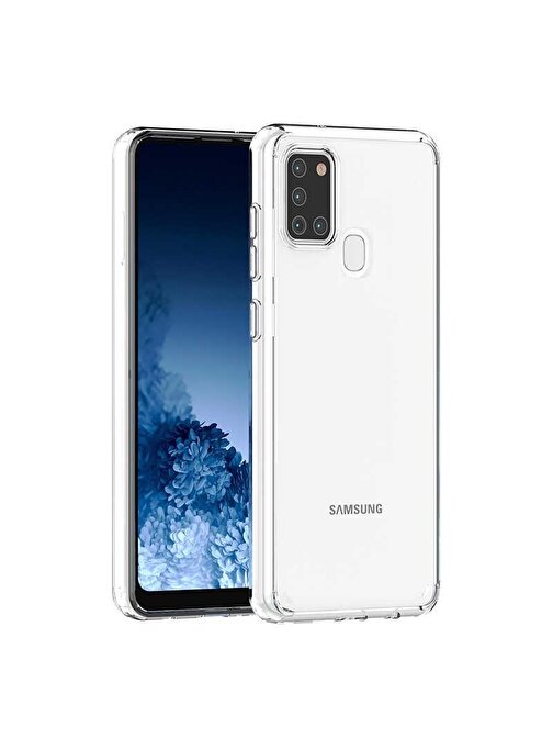 Teleplus Samsung Galaxy A21S Kılıf Coss Sert Silikon
