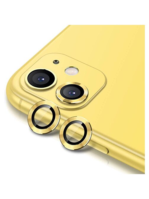 Teleplus CL-02 Apple iPhone 11 Metal Kamera Lens Koruyucu Gold