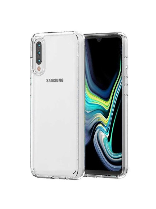 Teleplus Samsung Galaxy A30S Kılıf Coss Sert Hibrit Silikon