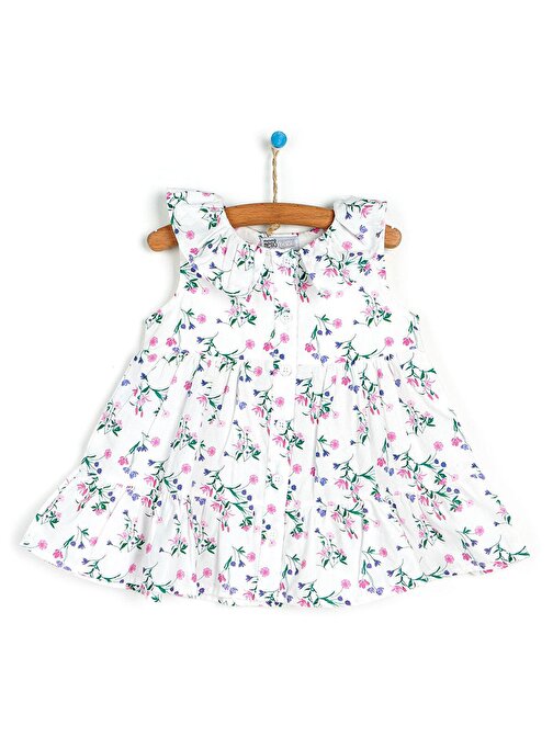 Hellobaby Botanical Garden Elbise Kız Bebek 2 Yaş Çok Renkli