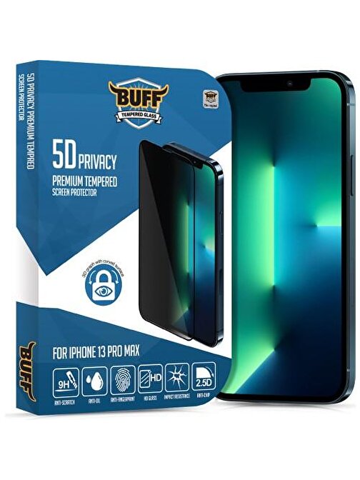 Buff İphone 13 Pro Max 5D Prıvacy Ekran Koruyucu