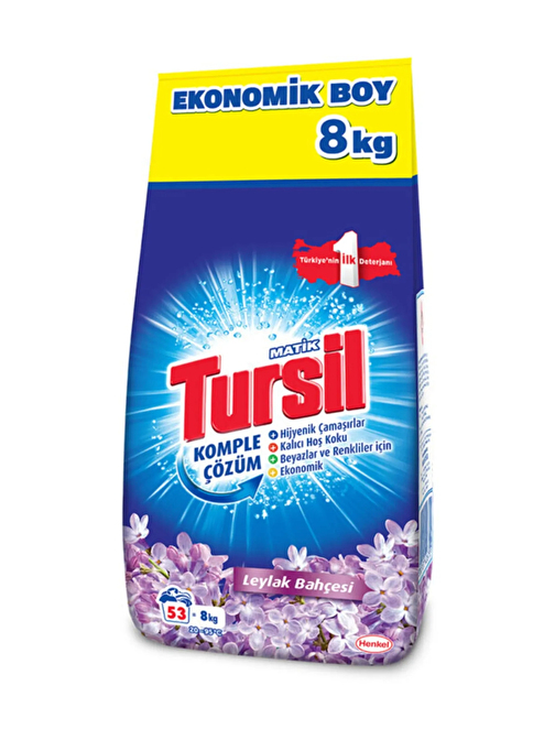 Tursil Leylak Bahçesi Beyazlar Ve Renkliler Matik 8 Kg