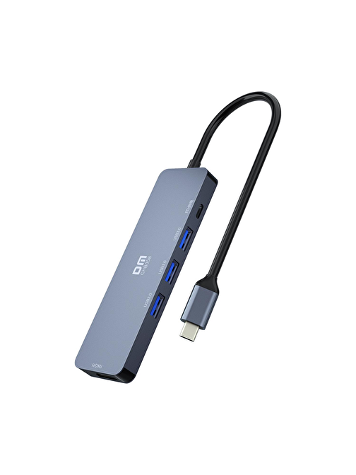 DM CHB058 Type-C to 4K HDMI 3*USB 3.0 PD Hub Dönüştürücü