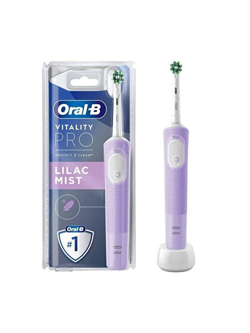 Oral-B Şarjlı-Elektrikli Diş Fırçası Vitality Pro Lila Koruma Ve Temizlik